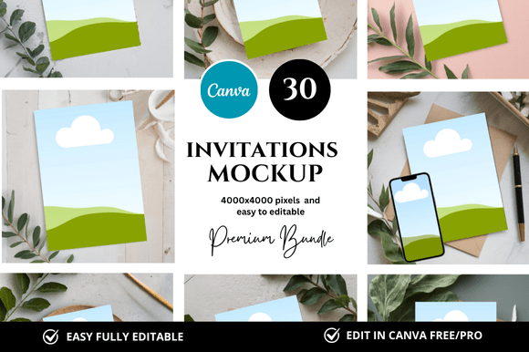 Download 30 Invitation Canva Mockup - Invitation Collection