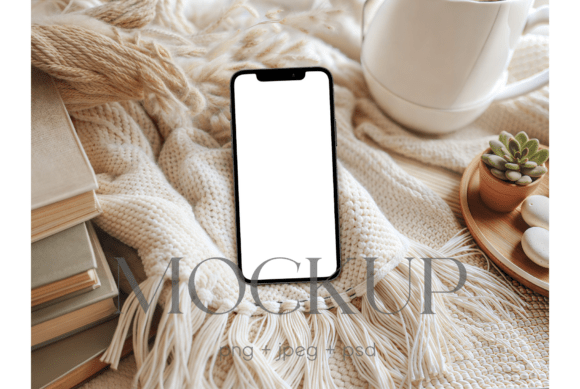Download Cozy Neutral Phone Invitation Mockup - Invitation Collection