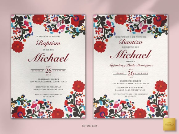 Download Mexican Baptism Invitation Template - Invitation Collection