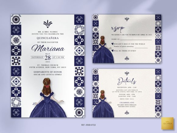 Download Mexican QUINCEAÑERA Invitation Template - Invitation Collection