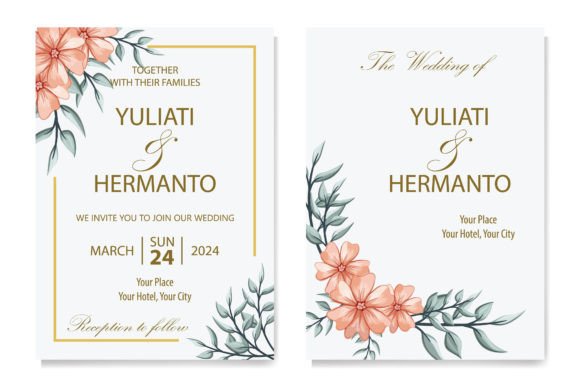 Download Floral Foliage Wedding Invitation - Invitation Collection