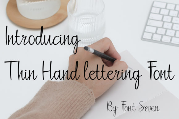 Download Thin Hand-lettering Script - Cript Collection